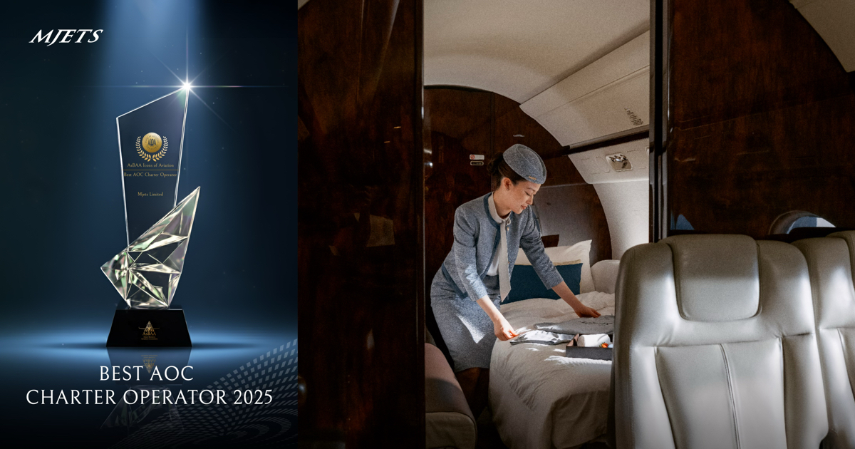 MJets Wins Best AOC Charter Operator